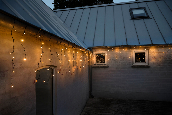 Lysslynge Basis m/istapper 600 LED 17,85 meter